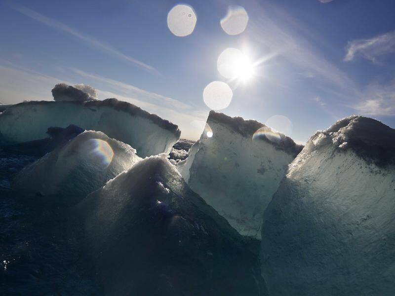 Scientists have been surprised to find sea ice in the Arctic Ocean thicker than in previous years. (AP PHOTO)