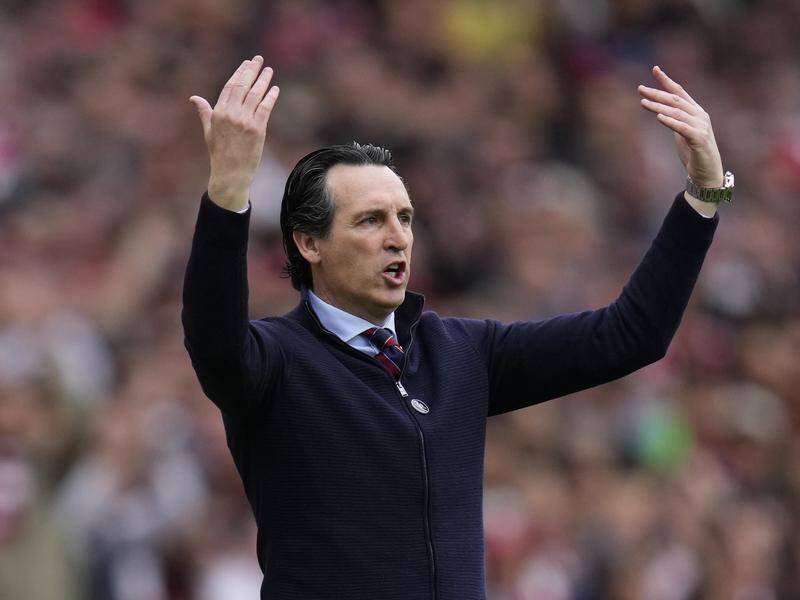 English Premier League club Aston Villa have extended the stay of manager Unai Emery. (AP PHOTO)