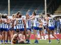 North Melbourne's preliminary final win over Adelaide came at a painful price for Niamh Martin (28). (Rob Prezioso/AAP PHOTOS)