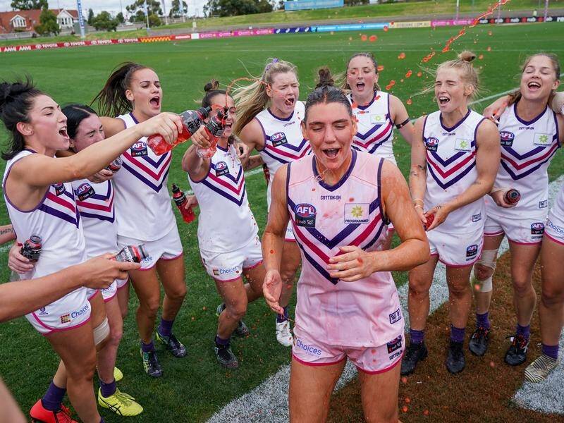 Unbeaten Fremantle can plan for the AFLW finals two rounds ahead of schedule due to the coronavirus.