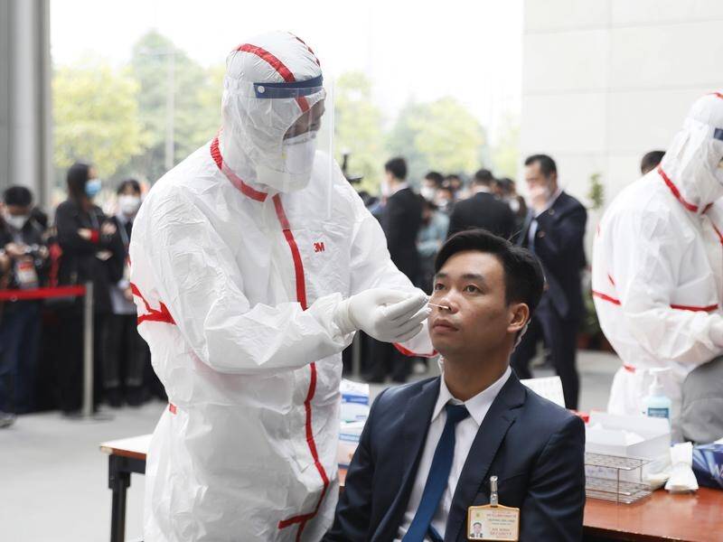 Coronavirus measures have been stepped up at Vietnam's National Congress of the Communist Party.