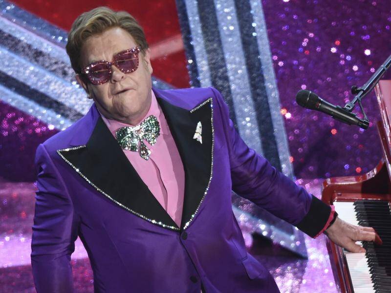 Elton John hosted the iHeart Living Room Concert for America from his kitchen.