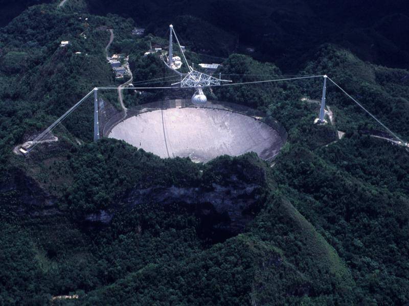 The giant Arecibo radio telescope in Puerto Rico will be shut down after 57 years.