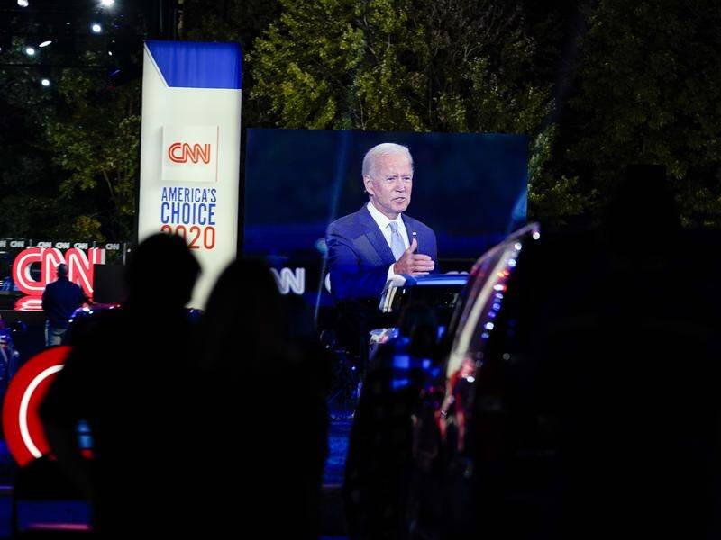 Former US vice president Joe Biden has participated in a CNN 'drive-in' town hall in Pennsylvania.