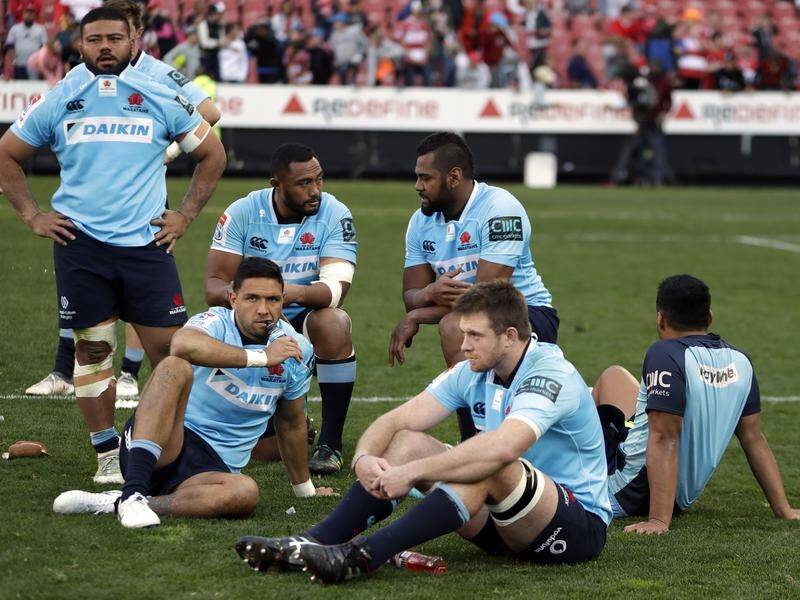 Dejected Waratahs' players after losing their Super Rugby semi-final to the Lions last season.