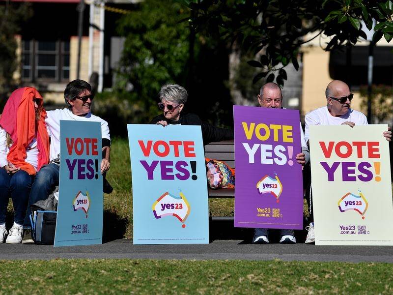 'Yes' vote campaigners spent more than $60m on the failed Indigenous voice referendum of 2023. (Bianca De Marchi/AAP PHOTOS)