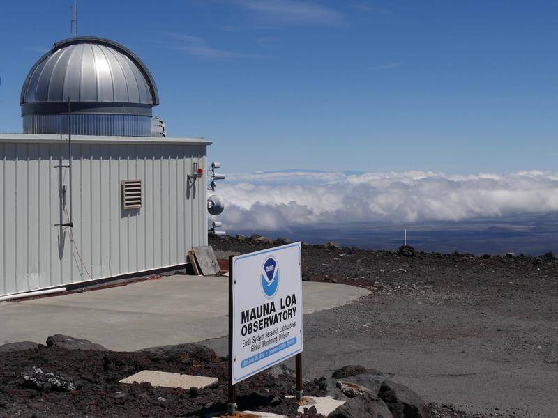 An observatory in Mauna Loa measured carbon dioxide levels in the air peaking in May 2021.