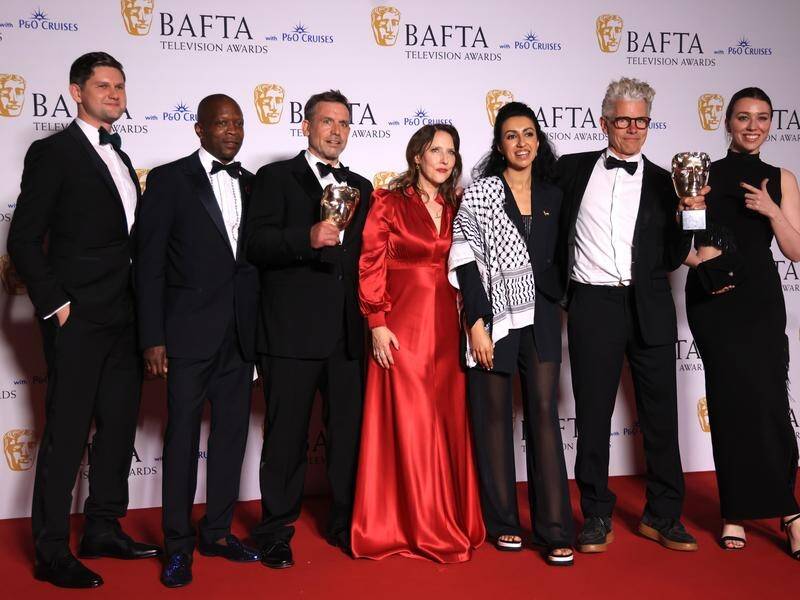 The cast of Top Boy won the best drama series at the BAFTA TV awards. (EPA PHOTO)