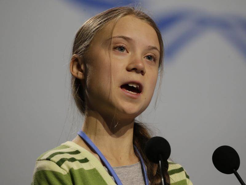 Greta Thunberg has criticised governments for not taking action to cut emissions.