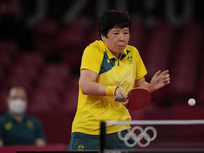 Australia's Jian Fang Lay is into the third round of table tennis at her sixth Olympics.
