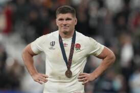 Owen Farrell could still be playing international rugby when the Australia World Cup comes around. (AP PHOTO)