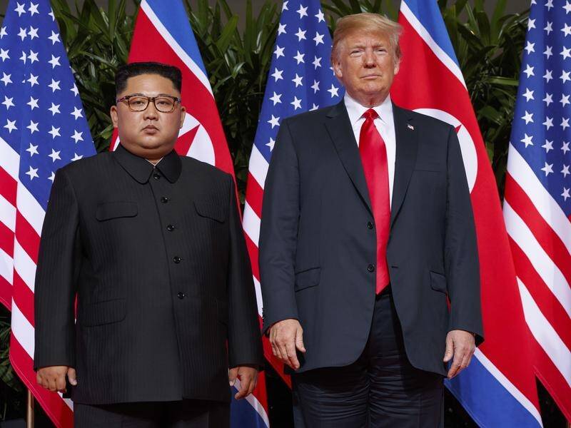 US President Donald Trump says he discussed human rights abuses in North Korea with Kim Jong-un.