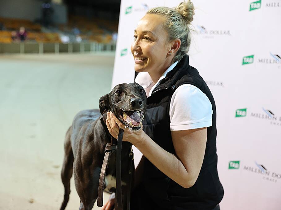 SUCCESS: Greyhound trainer Michelle Sultana is part of a surge in women hunting for success on the track. Photo: SUPPLIED. 