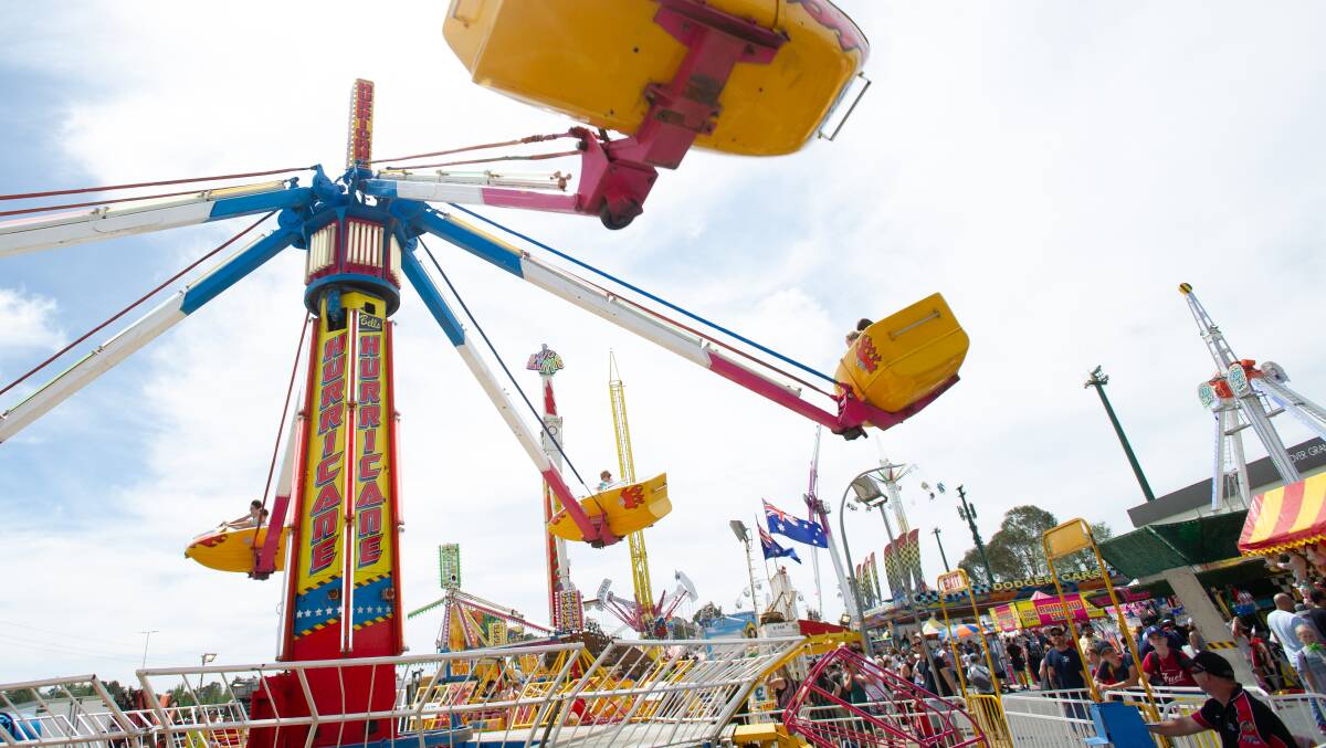 The rides are a big draw at the Royal Canberra Show. Picture by Elesa Kurtz