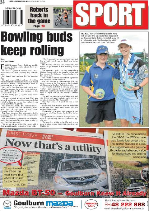 Goulburn Post front and back pages 2014 | October - December