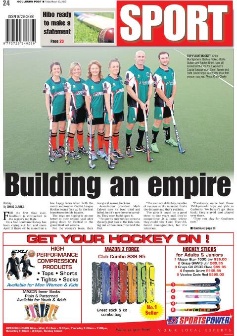 Goulburn Post: Front & Back Pages | Jan - March 2015