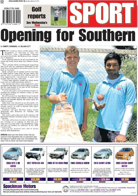 Goulburn Post front and back pages 2014 | January - March