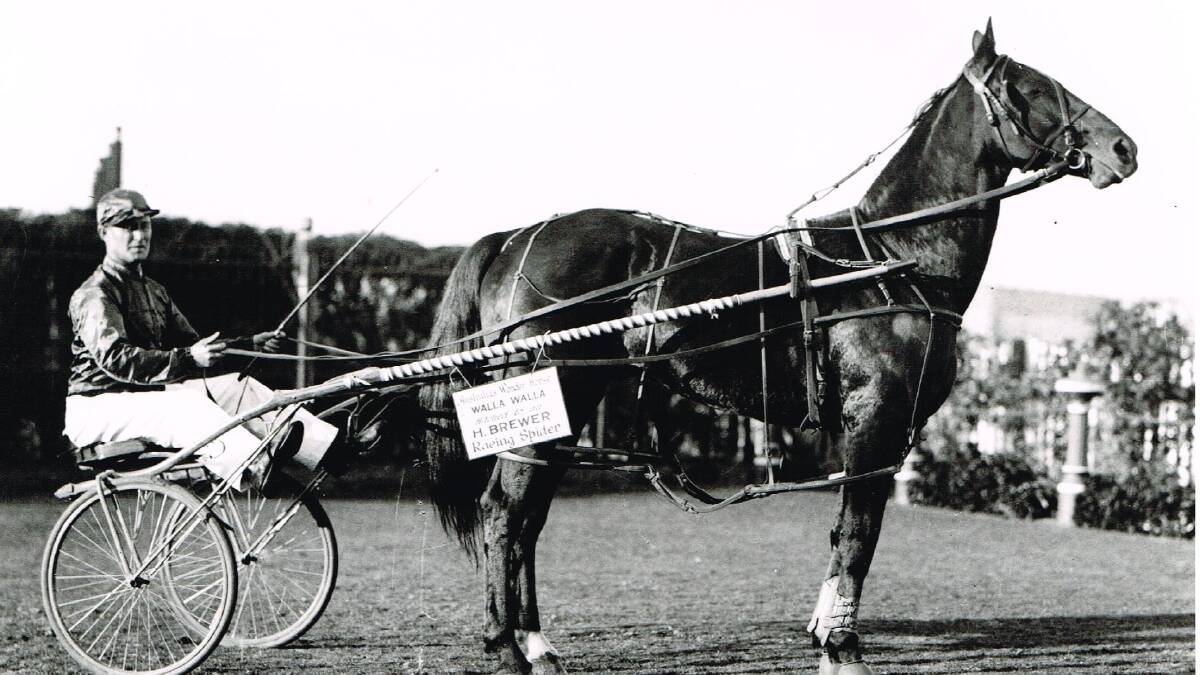 LEGEND: The famed Walla Walla in a photo taken with trainer Les Day taken in the early 1930s.