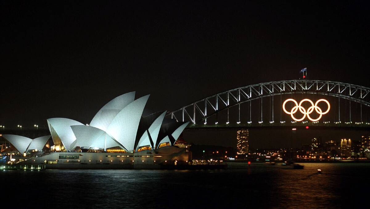 Sydney 2000: The Olympic rings took centre stage during the Games. Picture: Vicki Hansen