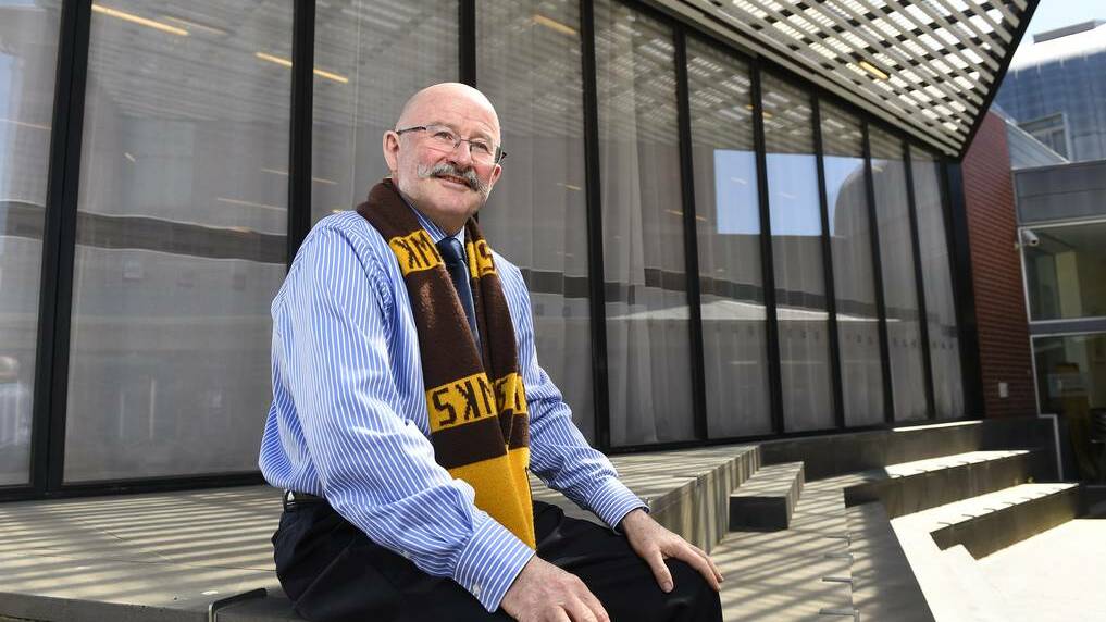 Special day: Ballarat solicitor Gavin Francis will mark a milestone by attending his 50th AFL grand final on Saturday. Pic: Justin Whitelock