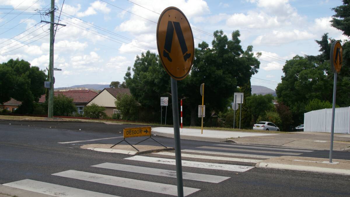 The last remaining Pedestrian Crossing in Goulburn - outside Wollondilly School.
