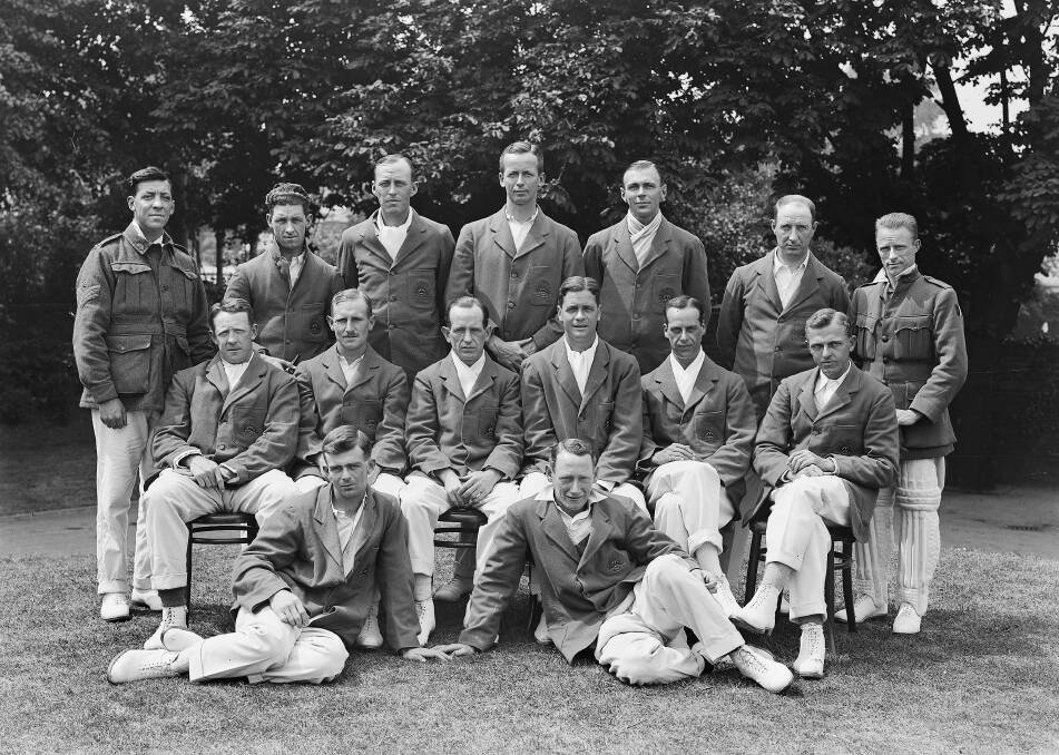 NEW TEST: The AIF Forces cricket team in 1919 included future Test players Bert Oldfield, Jack Gregory, Herbie Collins, Nip Pellew and Johnny Taylor.  PHOTO: AWM D00685	