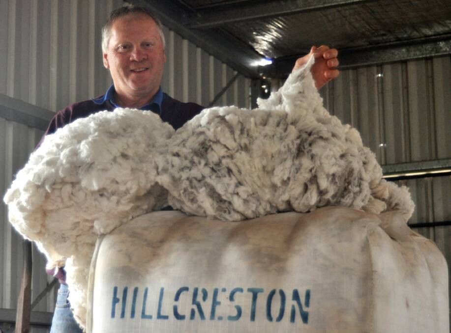 Brett Picker's 15.1-micron wool bale (not photographed) from Hillcreston Heights, Bigga comes eighth place in the 2020 Ermenegildo Zegna Superfine Wool Trophy. Photo: Hannah Sparks