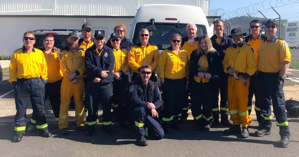 Southern Tablelands firefighters head north to help with the Bees Nest Fire in Armidale. Photo: NSW RFS

