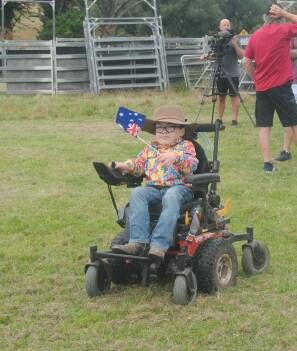 Beau Cosgrove was the face of Australia Day in Taralga. Photos: Burney Wong. 