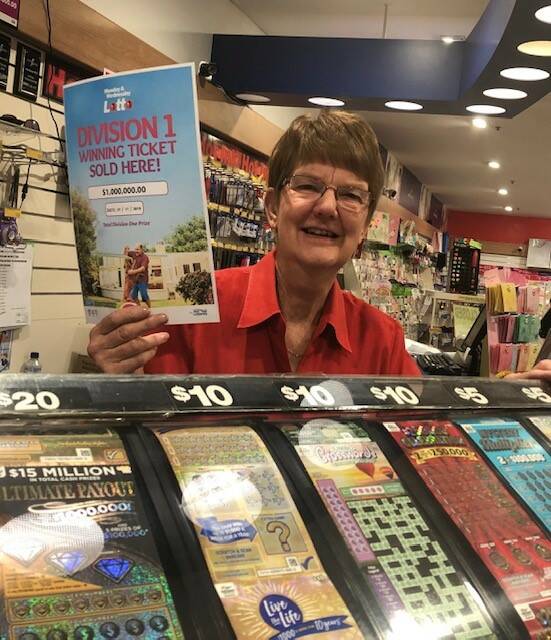 NewsXpress franchisee Sally Stein is ecstatic for the Goulburn couple who had a significant share of a lottery win on Wednesday. 