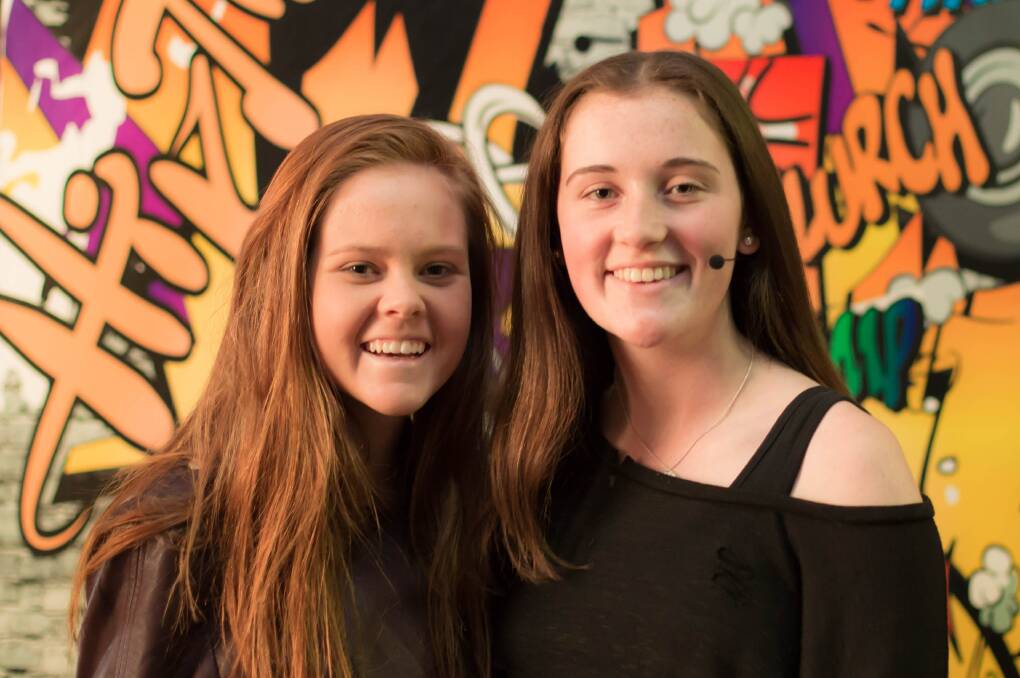 Megan Baragry will play Oz and Mackenzie Pearce is Scaramouche in Trinity Catholic College's 'We Will Rock You' this week. Photo supplied