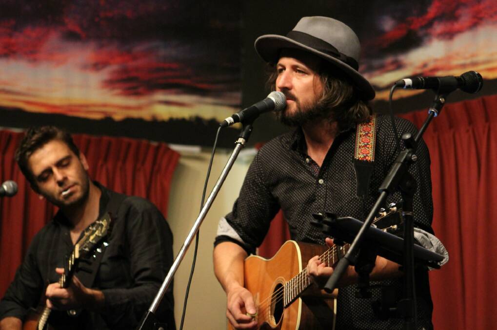 Award-winning: See Lachlan Bryan and Damian Cafarella from 'Lachlan Bryan & The Wilde' in a special set at the Southern Railway Hotel tomorrow night. Photo supplied