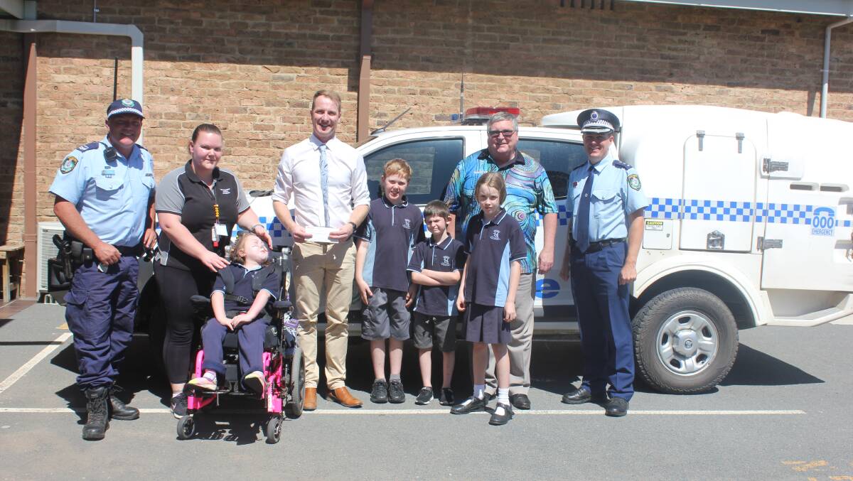 Crescent School kids stoked with the support shown by the police and the community. 