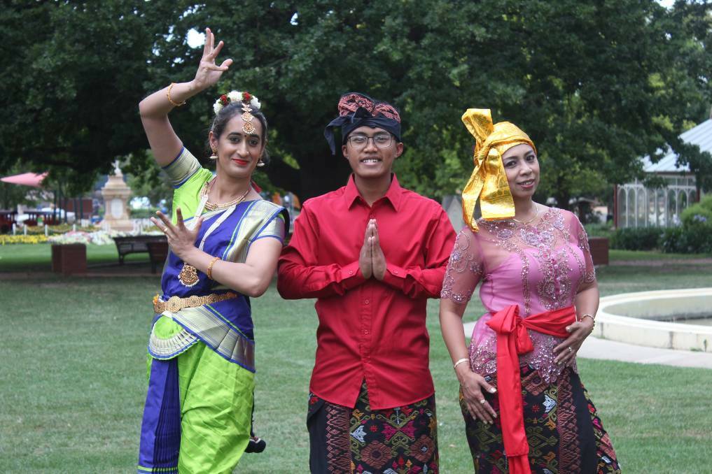 Viji Prakash, Bagaskara Ariza and Goulburn Multicultural Centre manager Heni Hardi are hoping people from all cultures will attend the Goulburn Multicultural Festival.