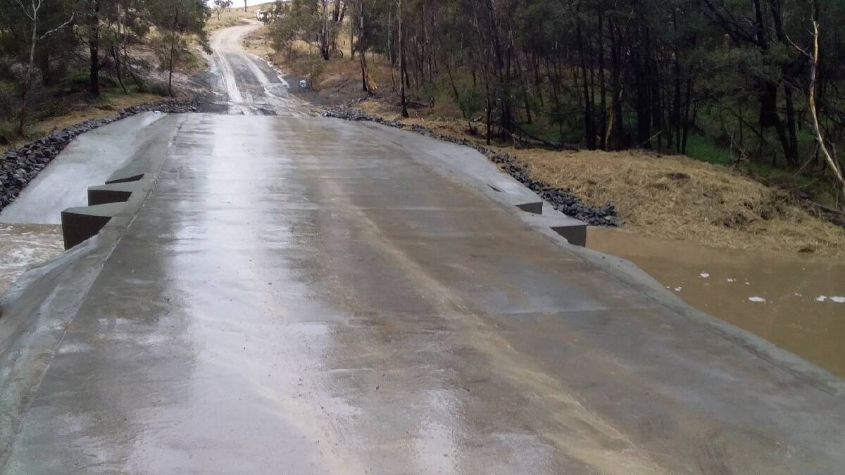 Recent repair works on Covan Creek Road fared well. Photo: supplied. 