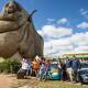 Breather: Drivers taking a rest stop at the Big Merino. Photo: Supplied.