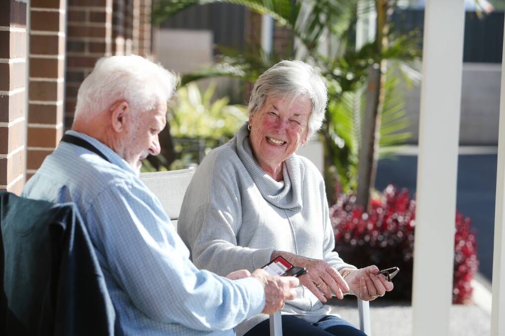 Interacting: Warrigal residents are now able to be more social thanks to the Connect-19 program. Photo: supplied..