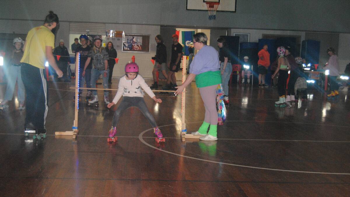 A roller derby at Goulburn PCYC in 2022. Picture by Burney Wong. 
