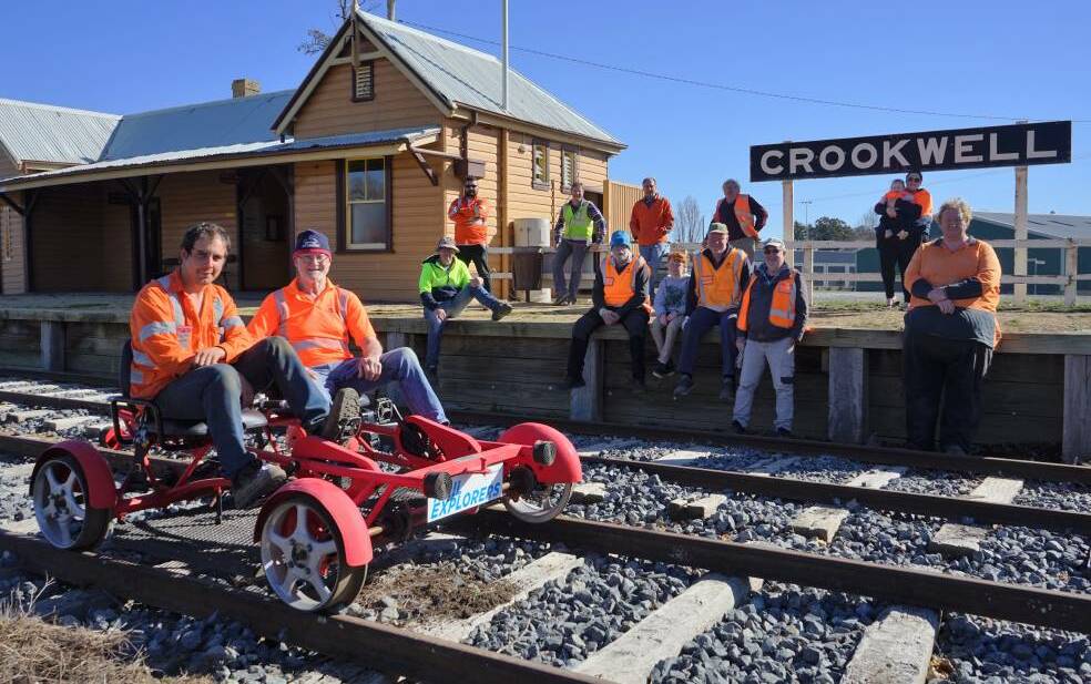 Volunteers from the Goulburn Crookwell Heritage Railway group. 