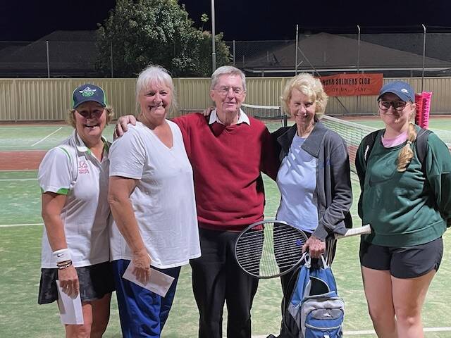 The Ladies A Grade doubles grand finalists. Picture supplied. 