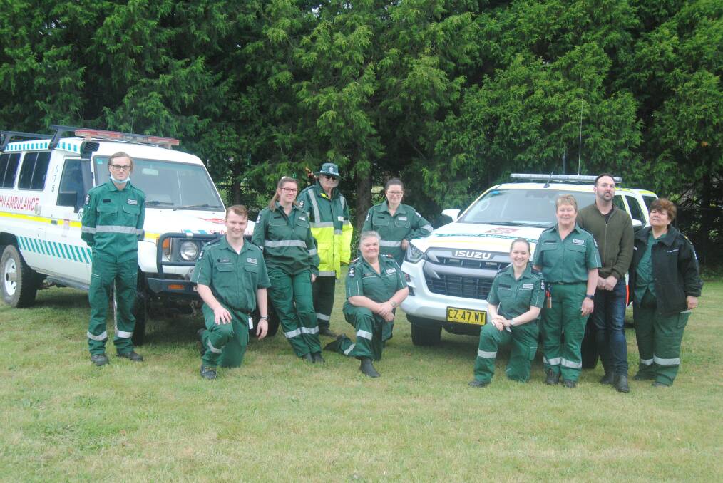 The crew at the St John Ambulance Goulburn division are delighted with the new Isuzu D Max (right). It is a lot better than the old land cruiser on the left. Photo: Burney Wong. 