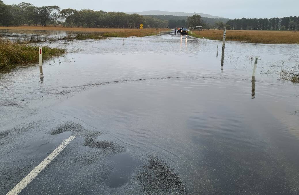 The causeway on Cullalla Road is currently closed. Photo: Steve Kirby.