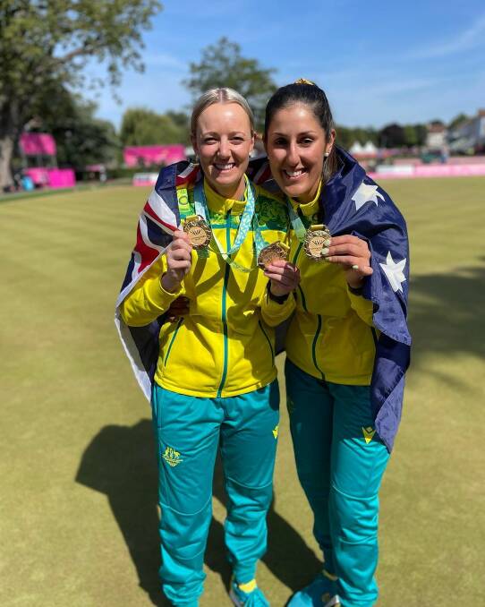 Does Goulburn's Ellen Ryan's double gold in the lawn bowls make the top 10 best Commonwealth Games moments? Photo: Kristina Krstic's Instagram. 