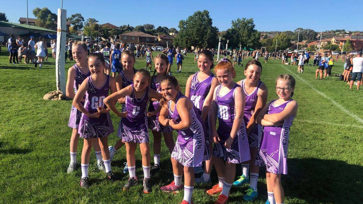 Having fun: The Quenbeyan U14s side finished runners up in their category at the Queanbeyan netball carnival. Photo: supplied. 
