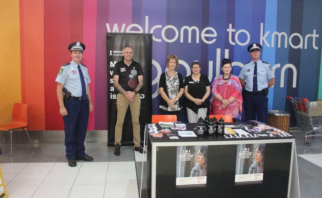 White Ribbon Day: Anglicare and police take a stand against violence against women. Photo: Burney Wong. 