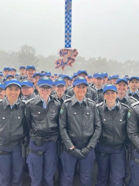 NSW Police Academy students are clocking up the kilometres for Run 4 Blue. Photo: supplied. 