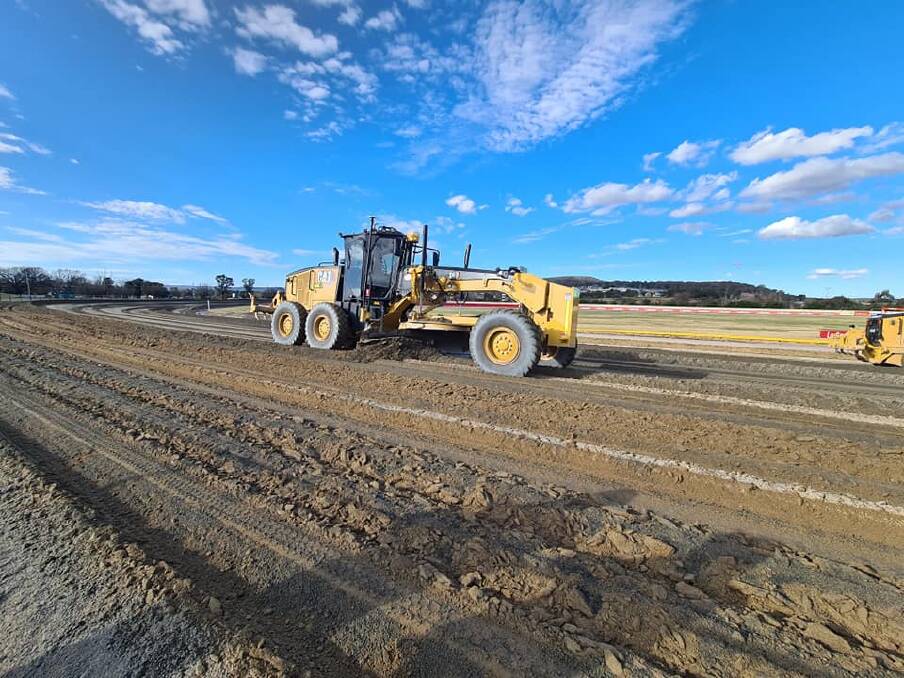 Plenty of work has been done on the Goulburn Harness track in preparation for the new season. Photo: Mark Croatto. 