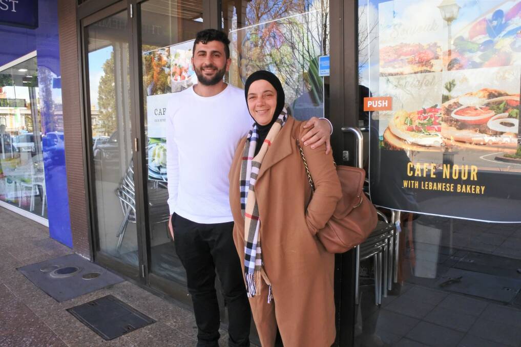 MAKING DREAMS COME TRUE: Eimad Arnaout with his mother Rouaida Arnaout have decided to open 'Cafe Nour' with Lebanese bakery at Auburn Street in Goulburn. Photo: Neha Attre