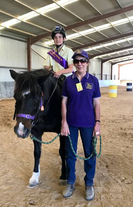 Alex Lumsdon with Princess Sparkles and RDA volunteer Leah Maher. Pic: Supplied
