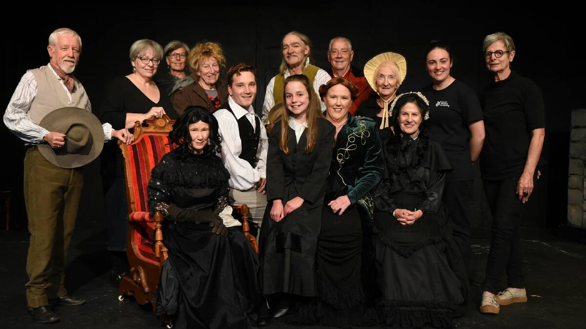 The cast and crew of the play The Interesting Mrs Abell. Pic: Supplied